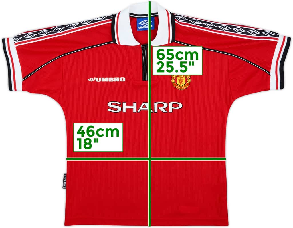 1998-00 Manchester United Home Shirt - 8/10 - (L.Boys)