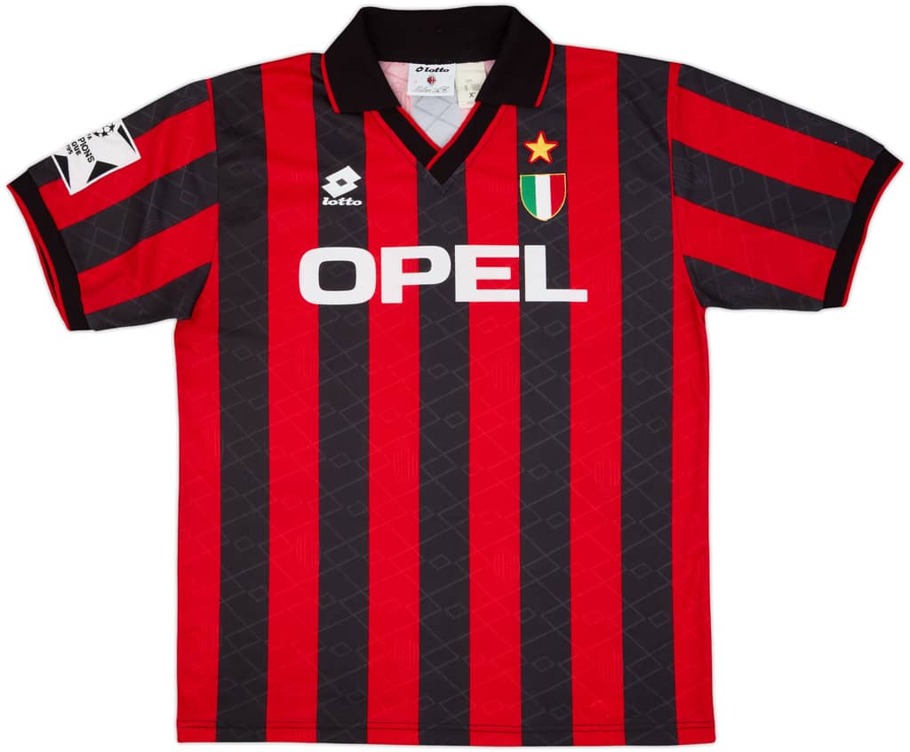 1994-95 AC Milan Home Shirt - 10/10 - (XL)