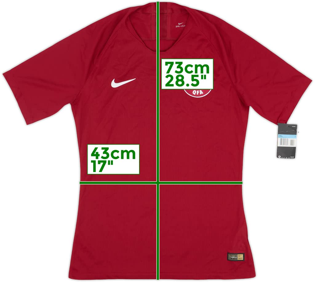 2016-18 Qatar Authentic Home Shirt (M)