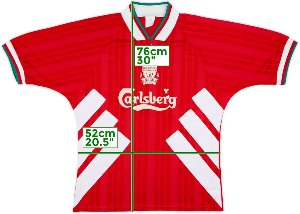 1993-95 Liverpool Home Shirt - 7/10 - (L)