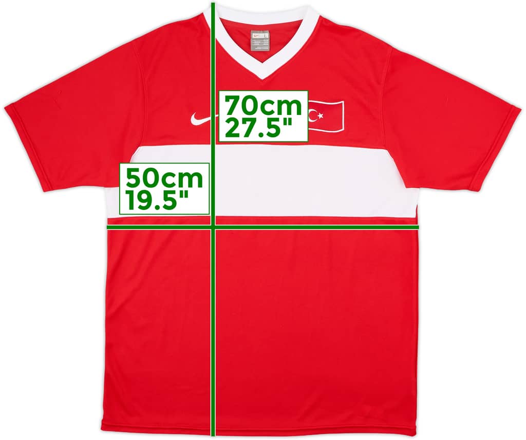 2008-10 Turkey Basic Home Shirt - 8/10 - (L)