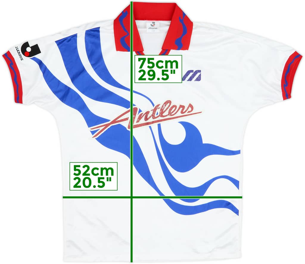 1993-95 Kashima Antlers Away Shirt - 5/10 - (L)