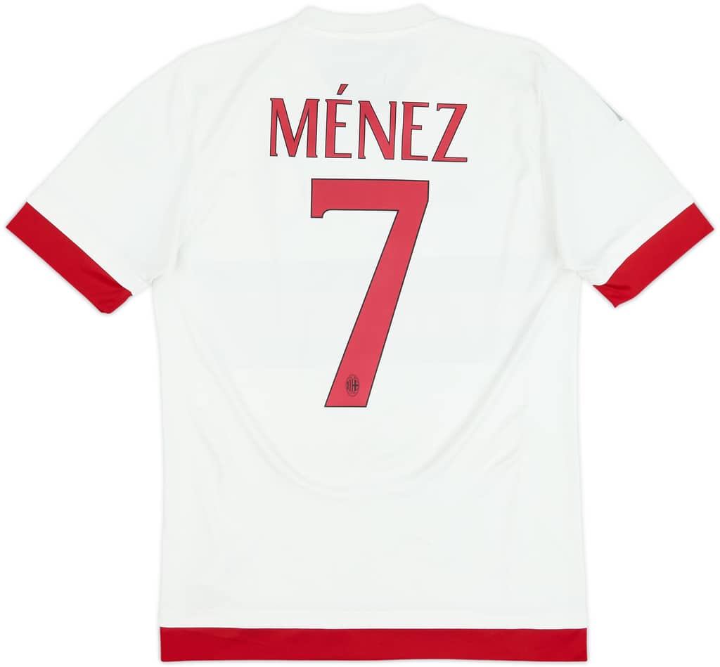 2015-16 AC Milan Away Shirt Menez #7 - 6/10 - (S)