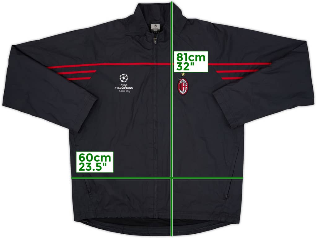 2002-03 AC Milan adidas CL Track Jacket - 9/10 - (M)