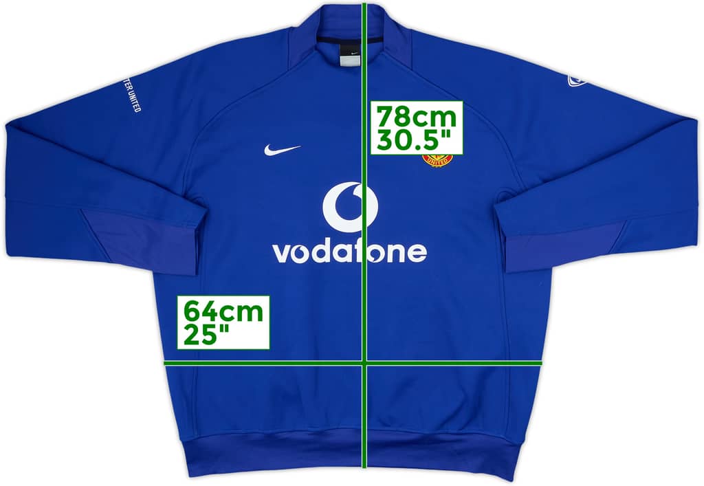 2005-06 Manchester United Nike Drill Top - 8/10 - (XXL)