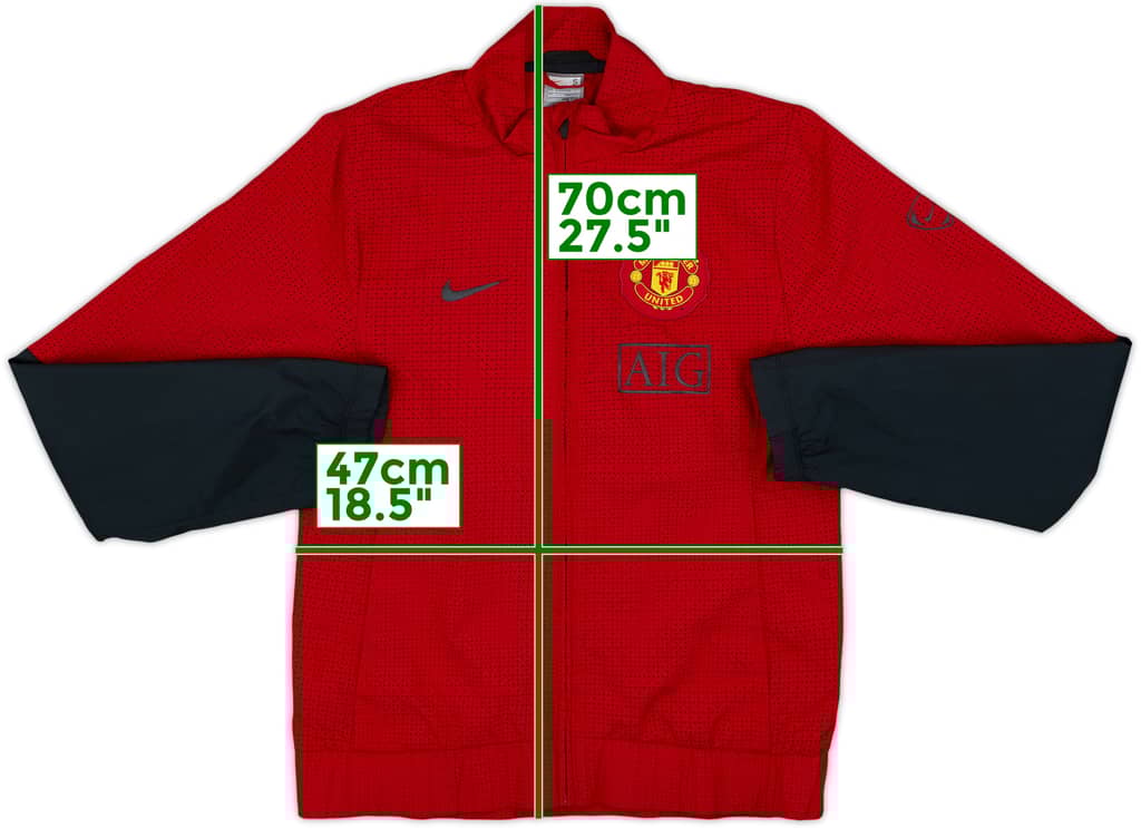 2008-09 Manchester United Nike Track Jacket - 8/10 - (S)