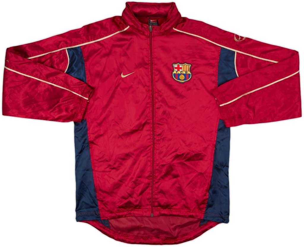 2001-02 Barcelona Nike Hooded Rain Jacket - 8/10 - (S)