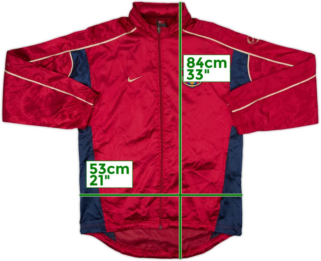 2001-02 Barcelona Nike Hooded Rain Jacket - 8/10 - (S)