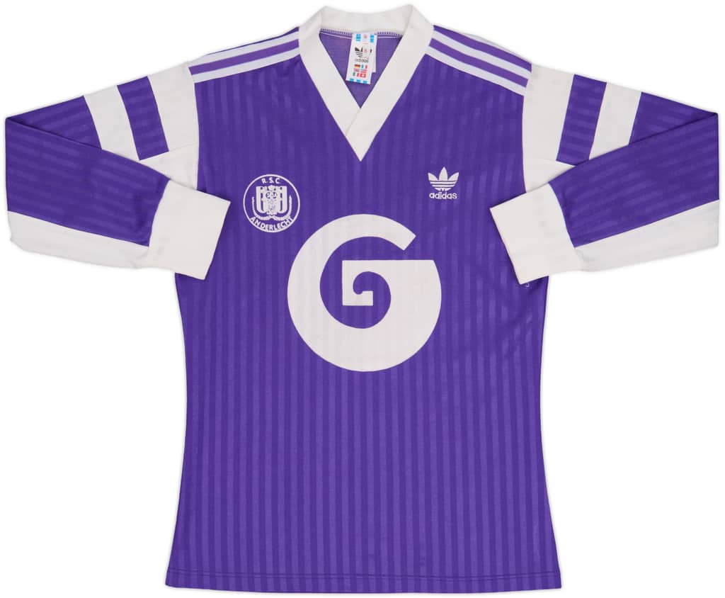 1988-89 Anderlecht Home L/S Shirt - 9/10 - (S)