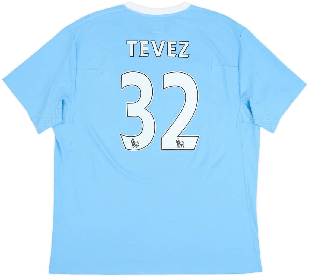 2009-10 Manchester City Home Shirt Tevez #32 - 8/10 - (XL)