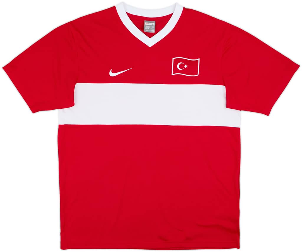 2008-10 Turkey Basic Home Shirt - 9/10 - (L)