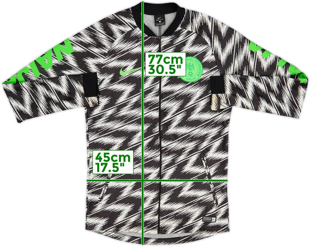 2018-19 Nigeria Nike Track Jacket - 8/10 - (L)