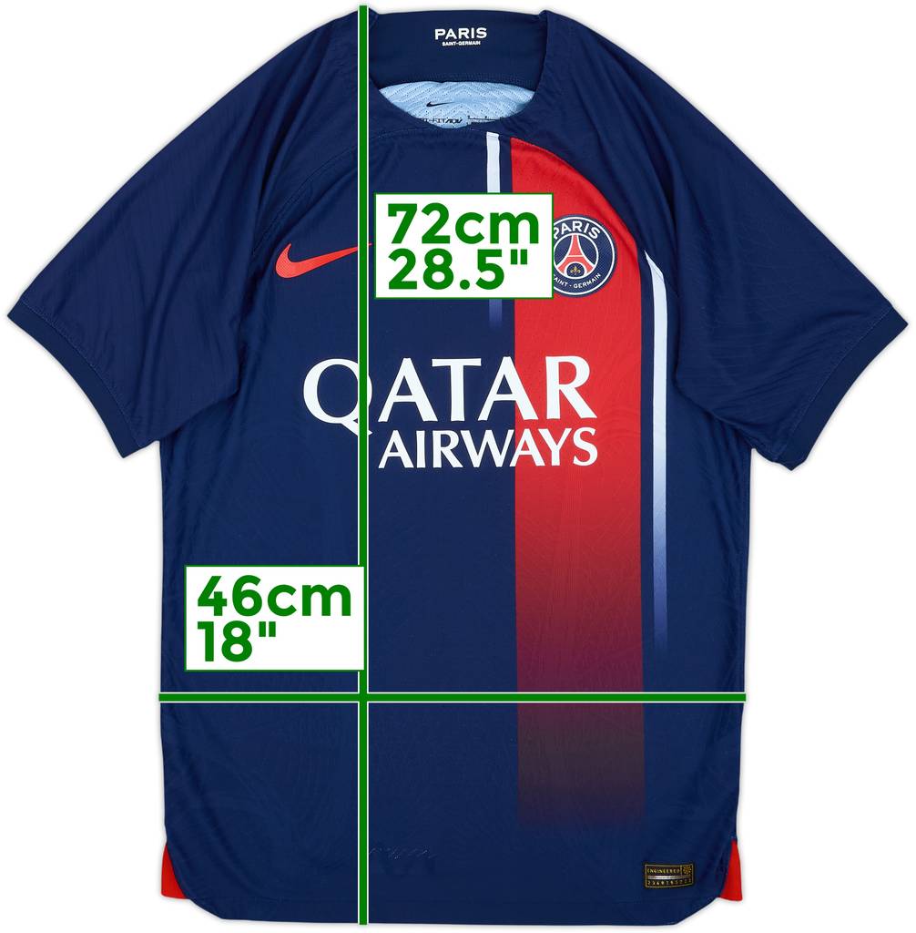 2023-24 Paris Saint-Germain Authentic Home Shirt - 10/10 - (S)
