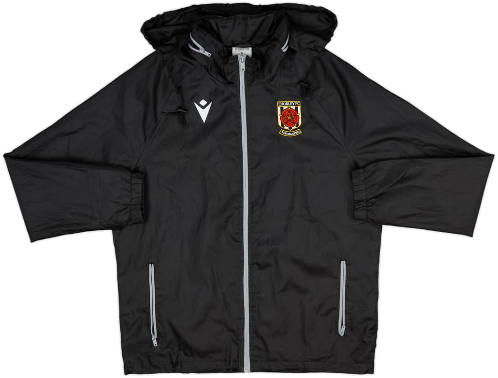 2020-21 Chorley Macron Hooded Track Jacket - 8/10 - (M)