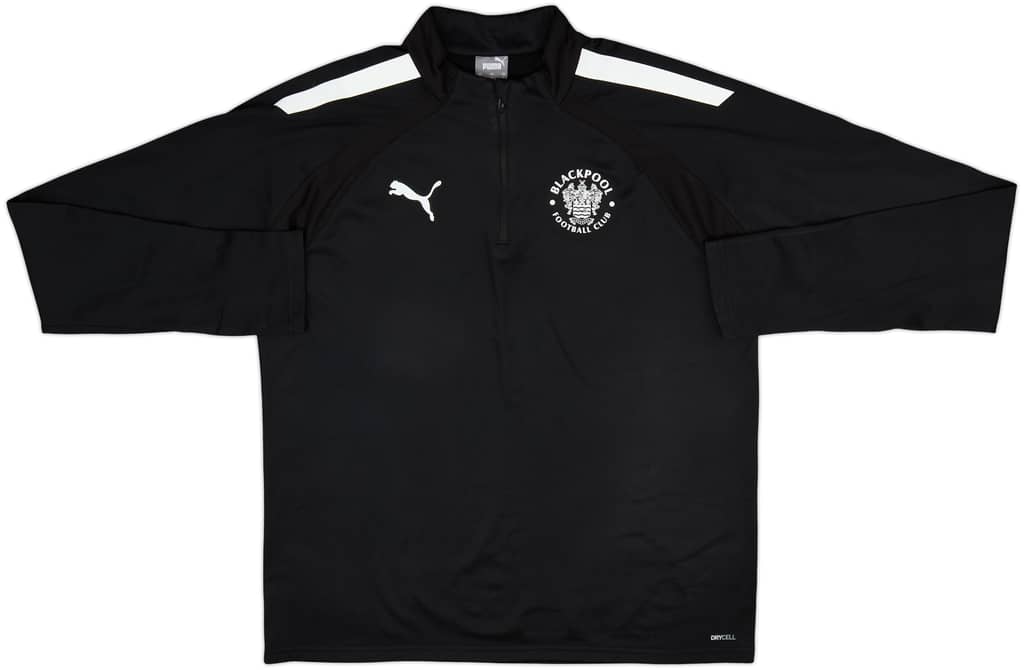 2022-23 Blackpool Puma 1/4 Zip Drill Top - 8/10 - (L)