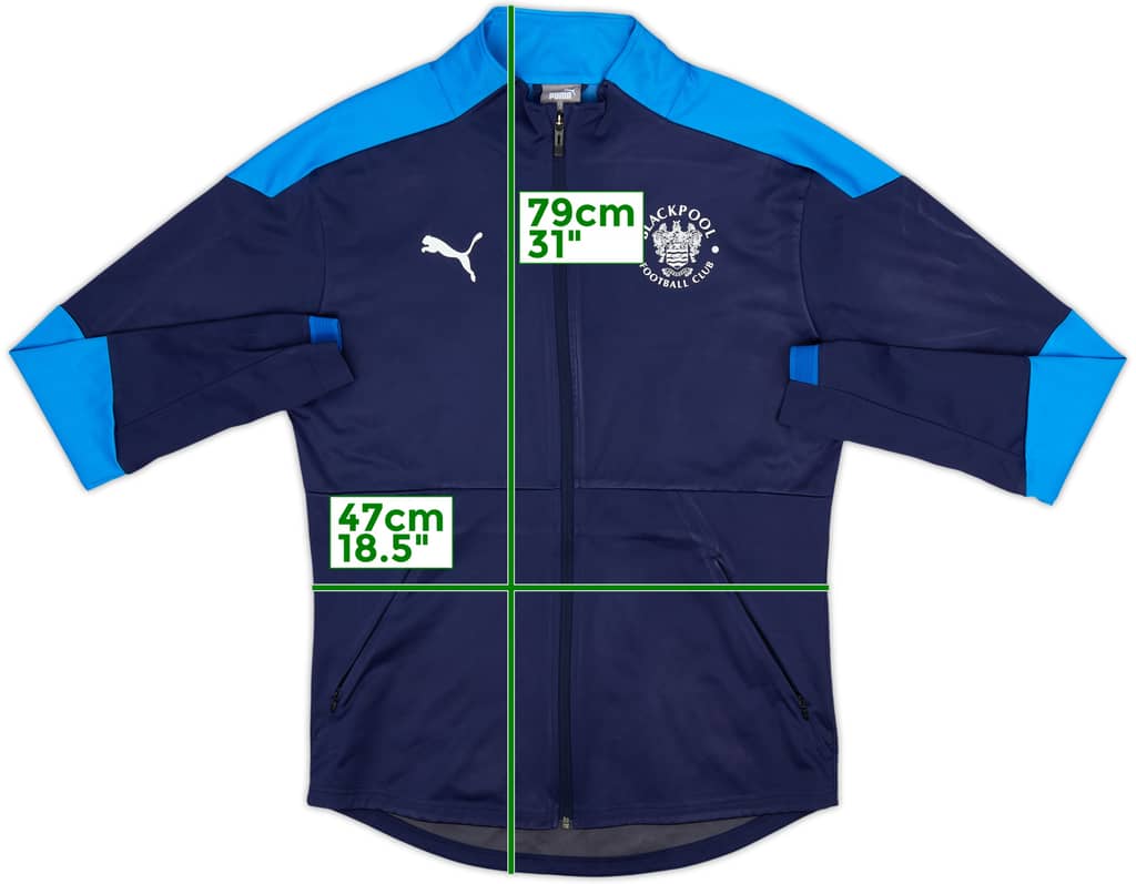 2019-20 Blackpool Puma Track Jacket - 8/10 - (M)