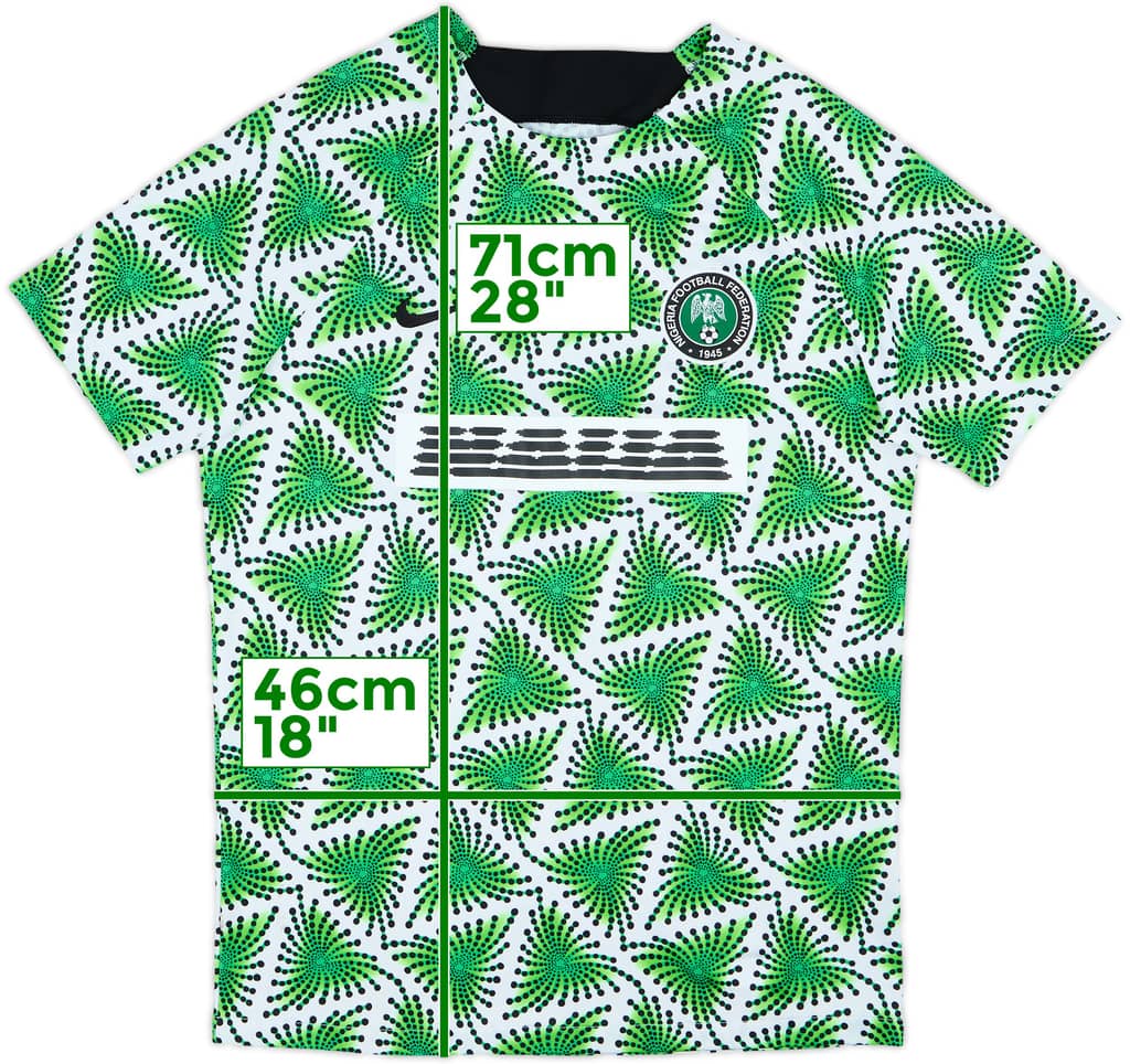 2022-24 Nigeria Nike Pre-Match Training Shirt - 9/10 - (M)