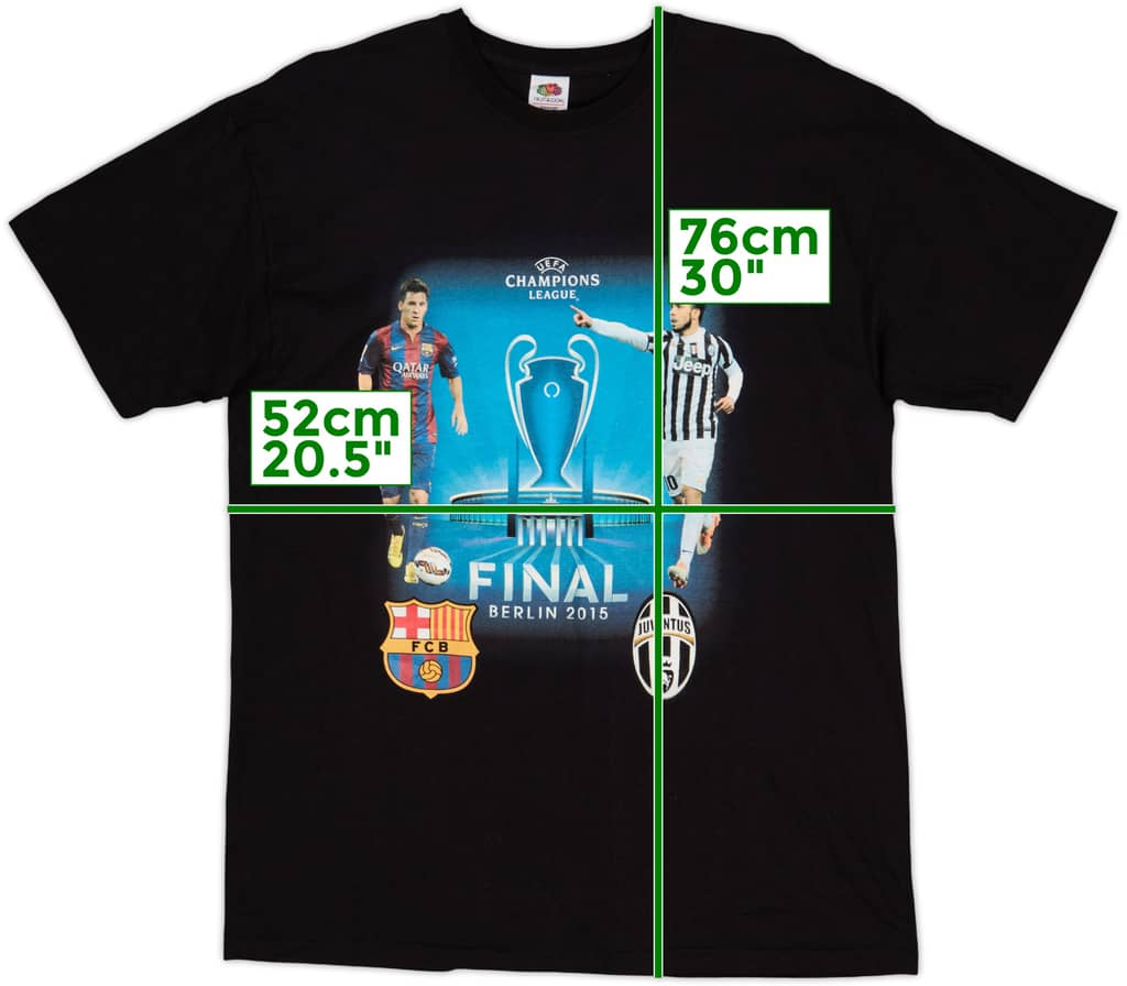2015 Champions League Final Graphic Fan Shirt - 9/10 - (XL)