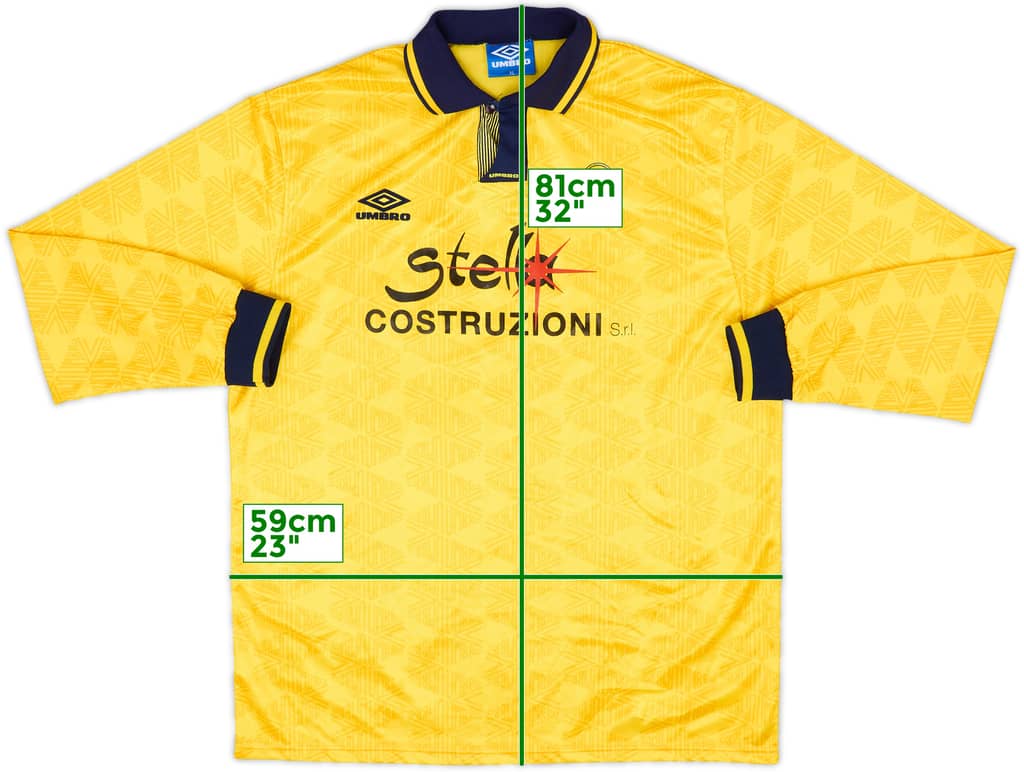1990s Umbro Template L/S Shirt - 10/10 - (XL)
