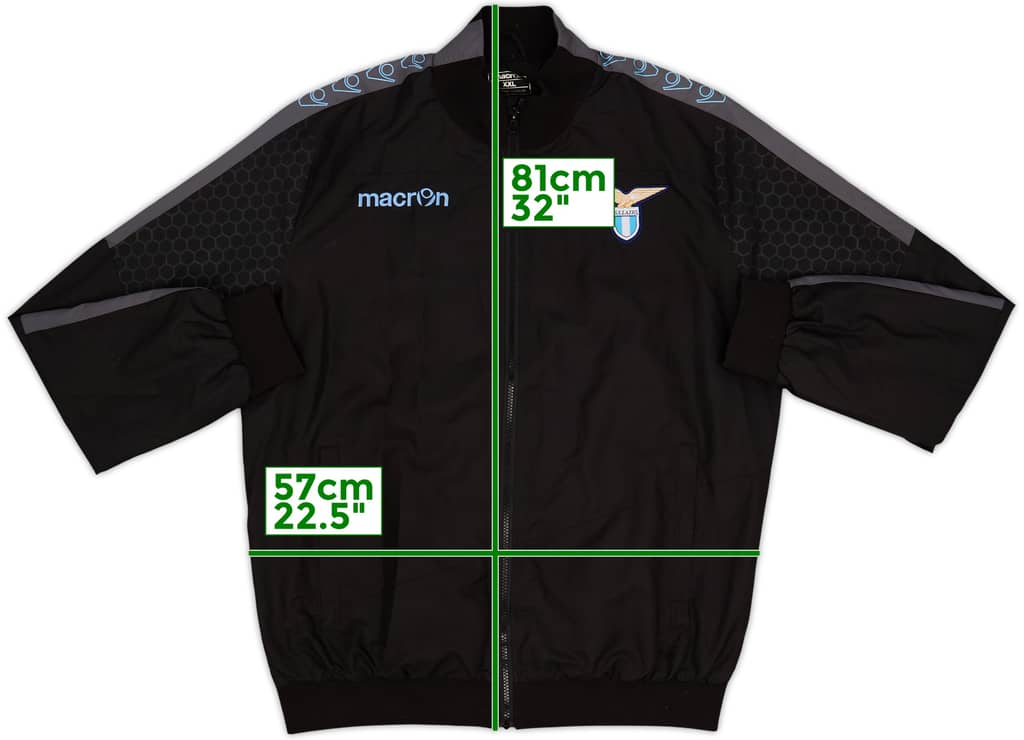 2015-16 Lazio Macron Track Jacket - 9/10 - (XXL)