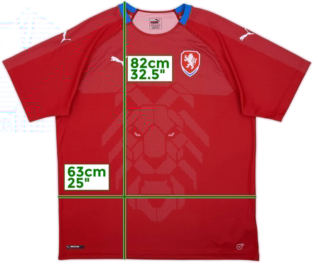 2018 Czech Republic Home Shirt - 10/10 - (XXL)