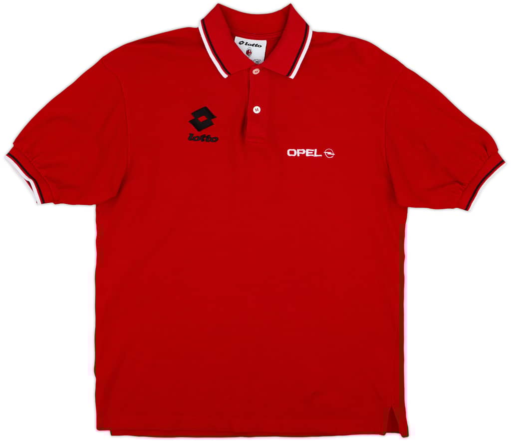 1996-97 AC Milan Lotto Polo Shirt - 8/10 - (M)