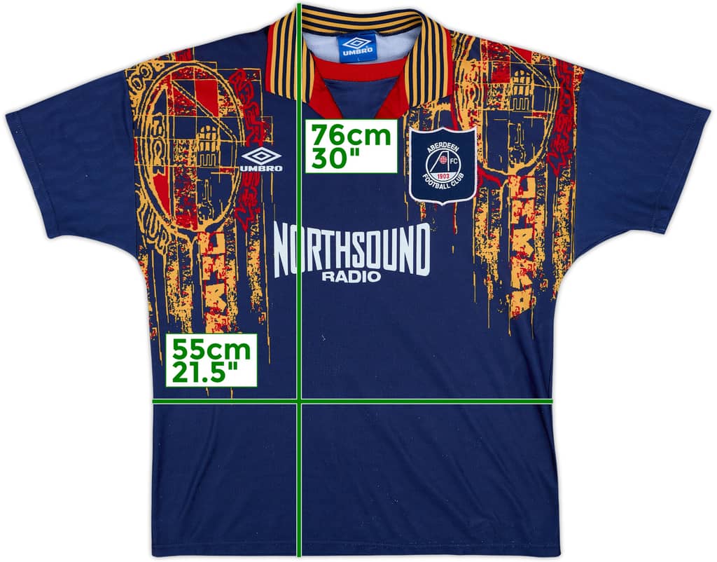 1994-96 Aberdeen Away Shirt - 8/10 - (L)