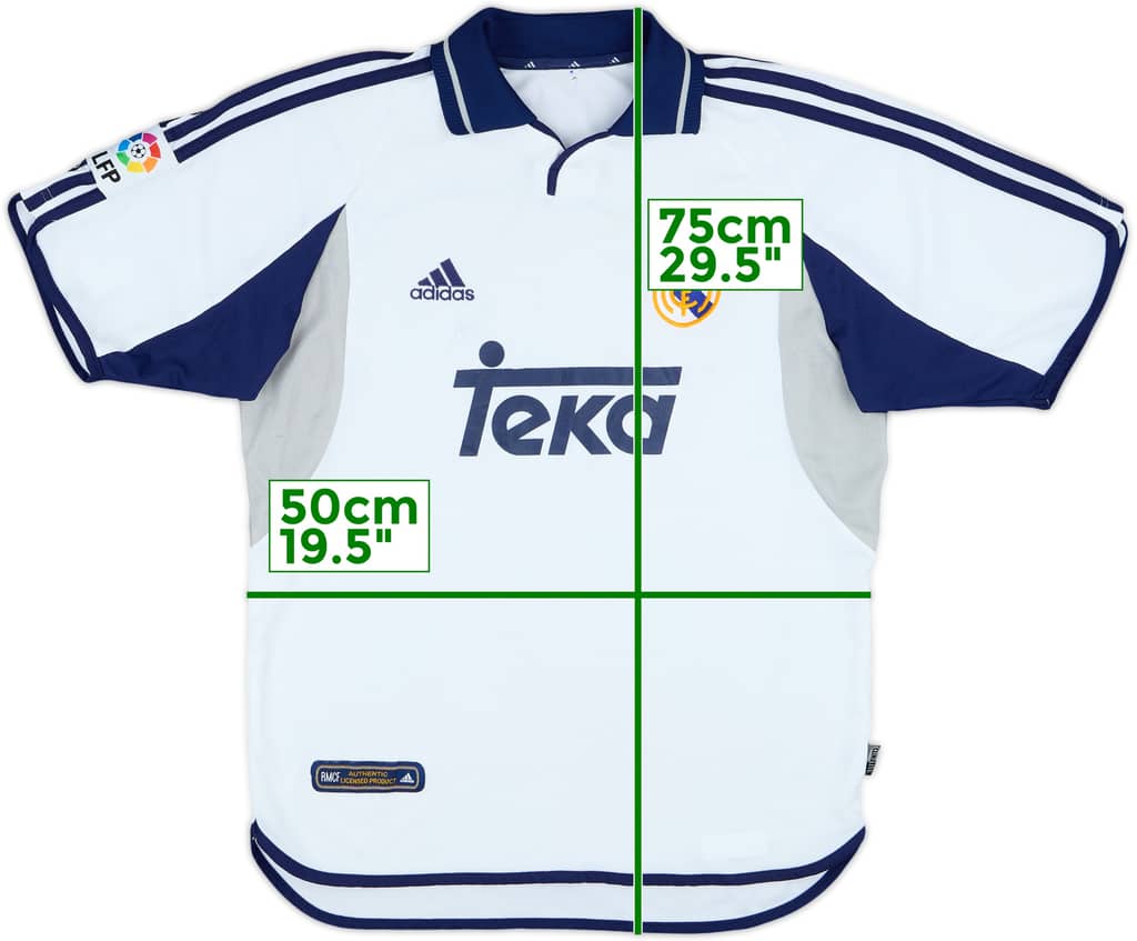 2000-01 Real Madrid Home Shirt - 5/10 - (M)