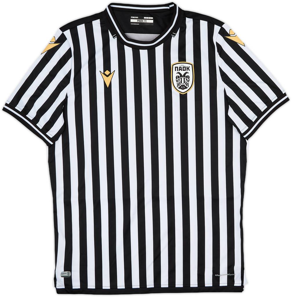 2020-21 PAOK Home Shirt - 9/10 - (L)