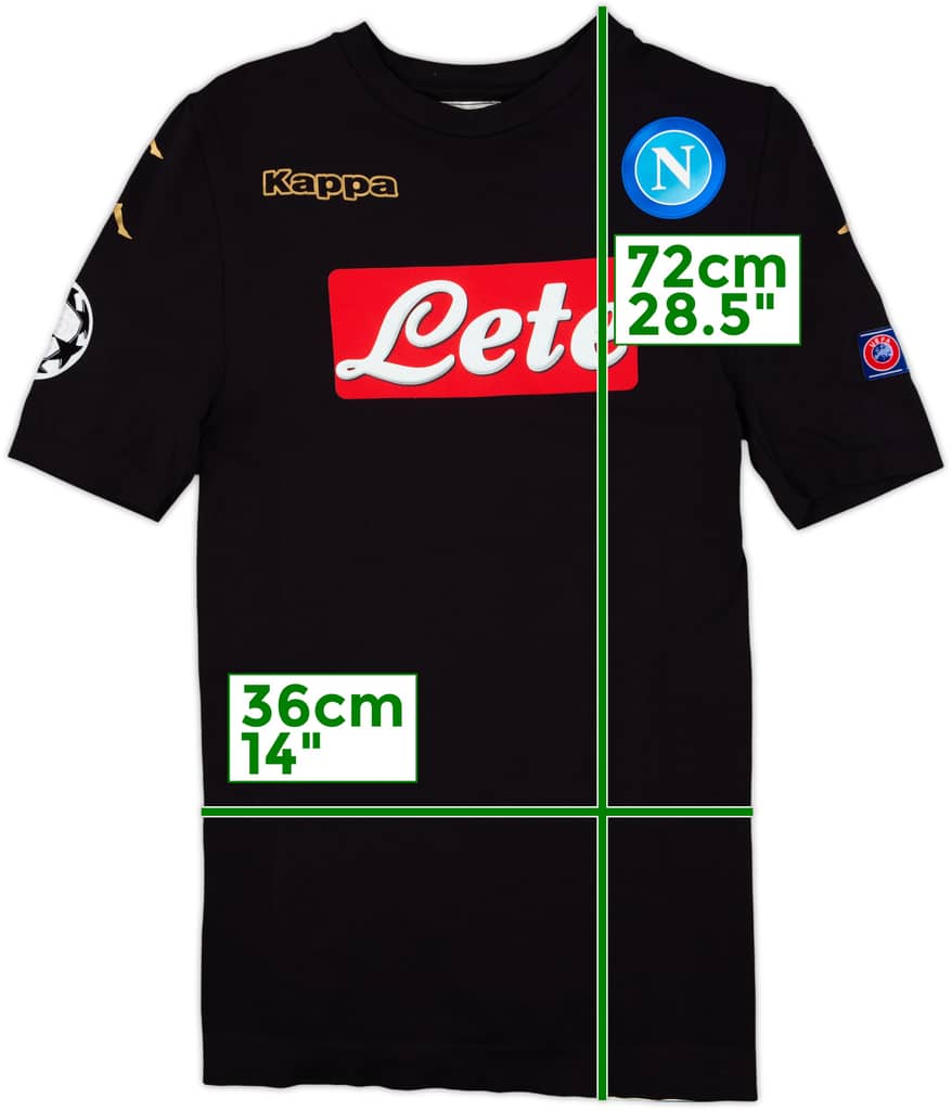 2016-17 Napoli Authentic Third Shirt - 8/10 - (XL/XXL)