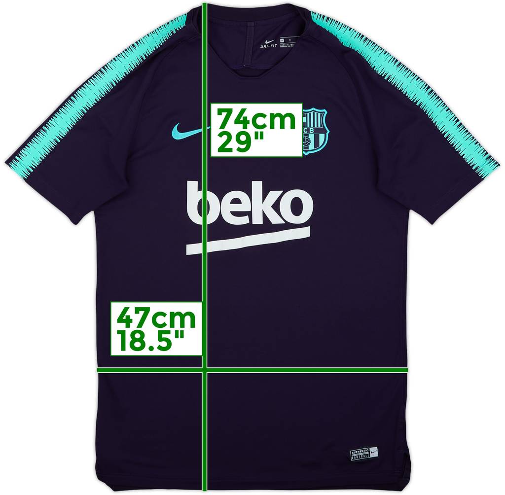 2017-18 Barcelona Nike Training Shirt - 10/10 - (M)