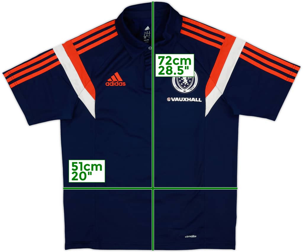 2013-14 Scotland adidas Polo Shirt - 9/10 - (M)