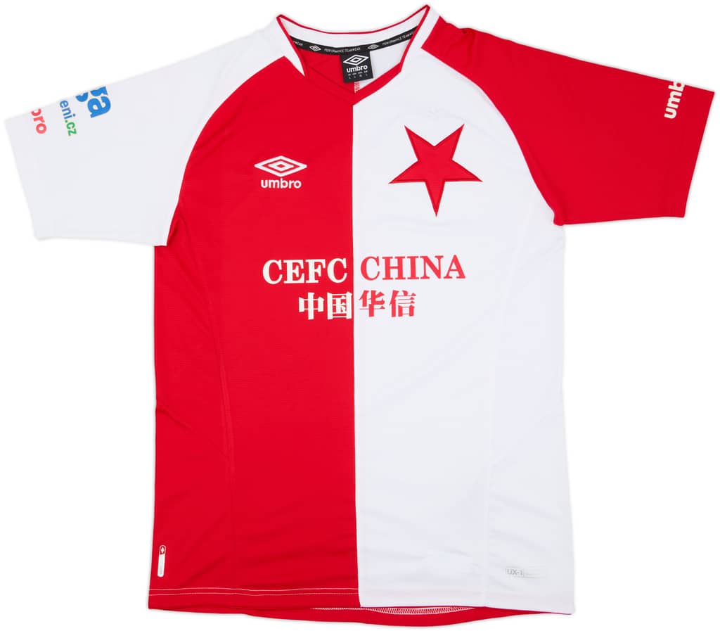 2017-18 Slavia Prague Home Shirt - 8/10 - (L)