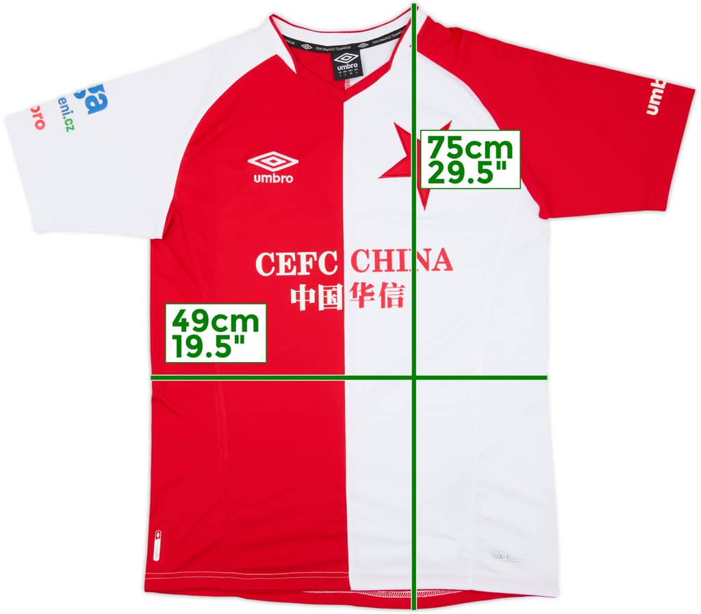 2017-18 Slavia Prague Home Shirt - 8/10 - (L)