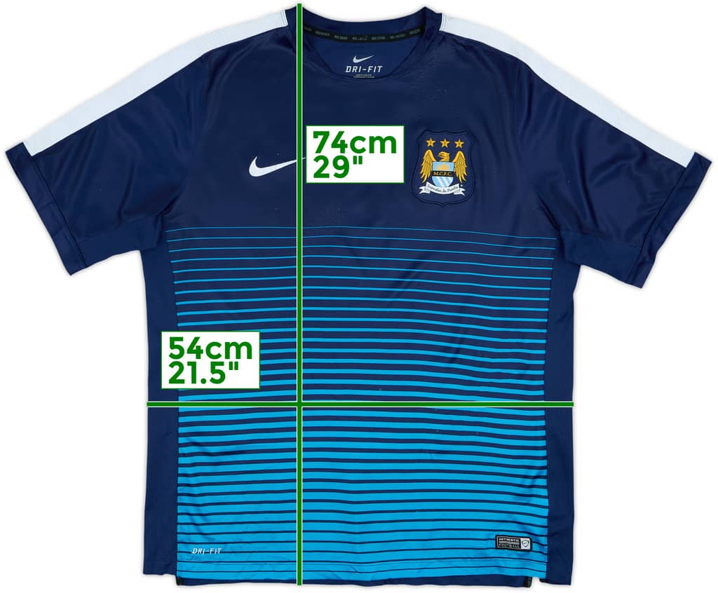 2014-15 Manchester City Nike Training Shirt - 8/10 - (XL)
