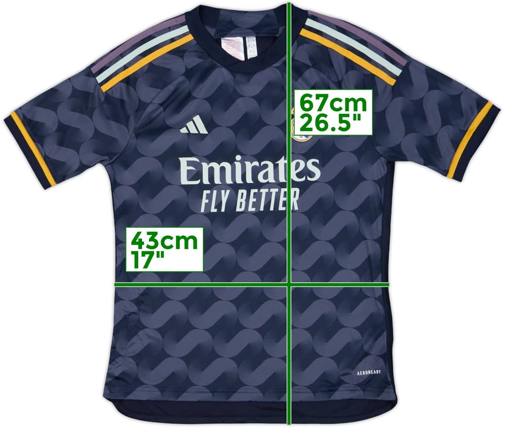 2023-24 Real Madrid Away Shirt - 8/10 - (L.Boys)