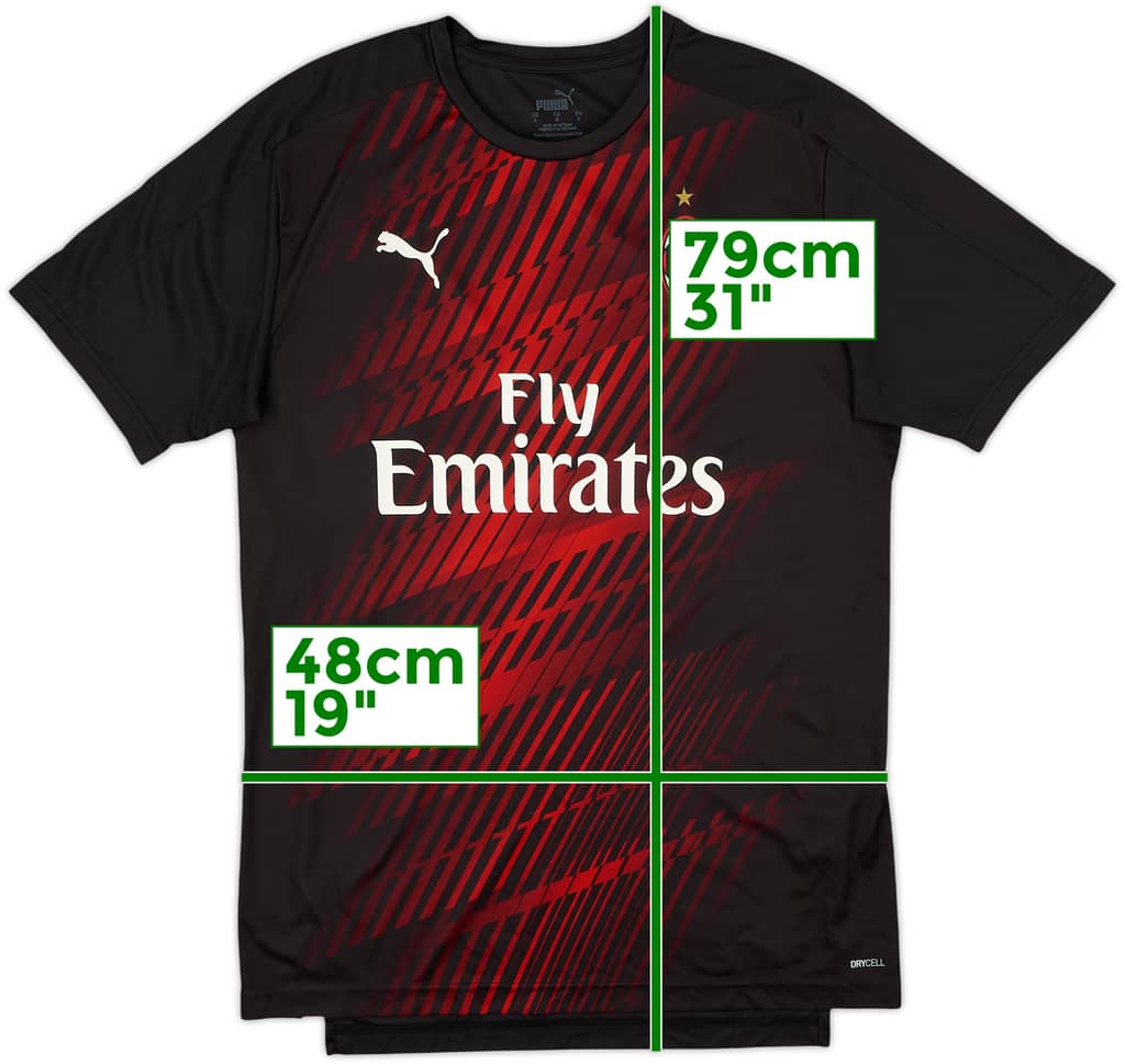 2019-20 AC Milan Puma Training Shirt - 6/10 - (L)