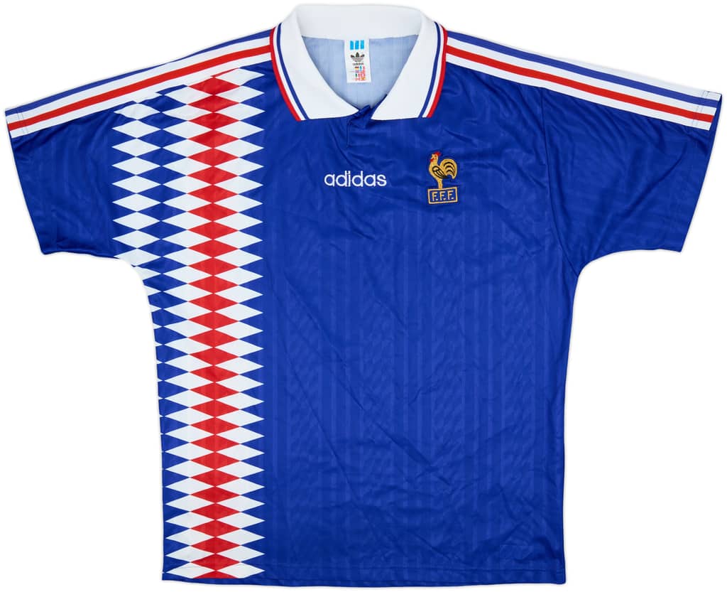 1994-96 France Home Shirt - 9/10 - (L/XL)