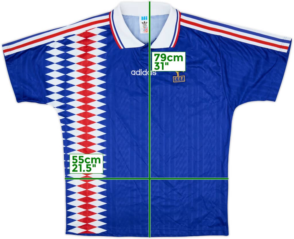 1994-96 France Home Shirt - 9/10 - (L/XL)