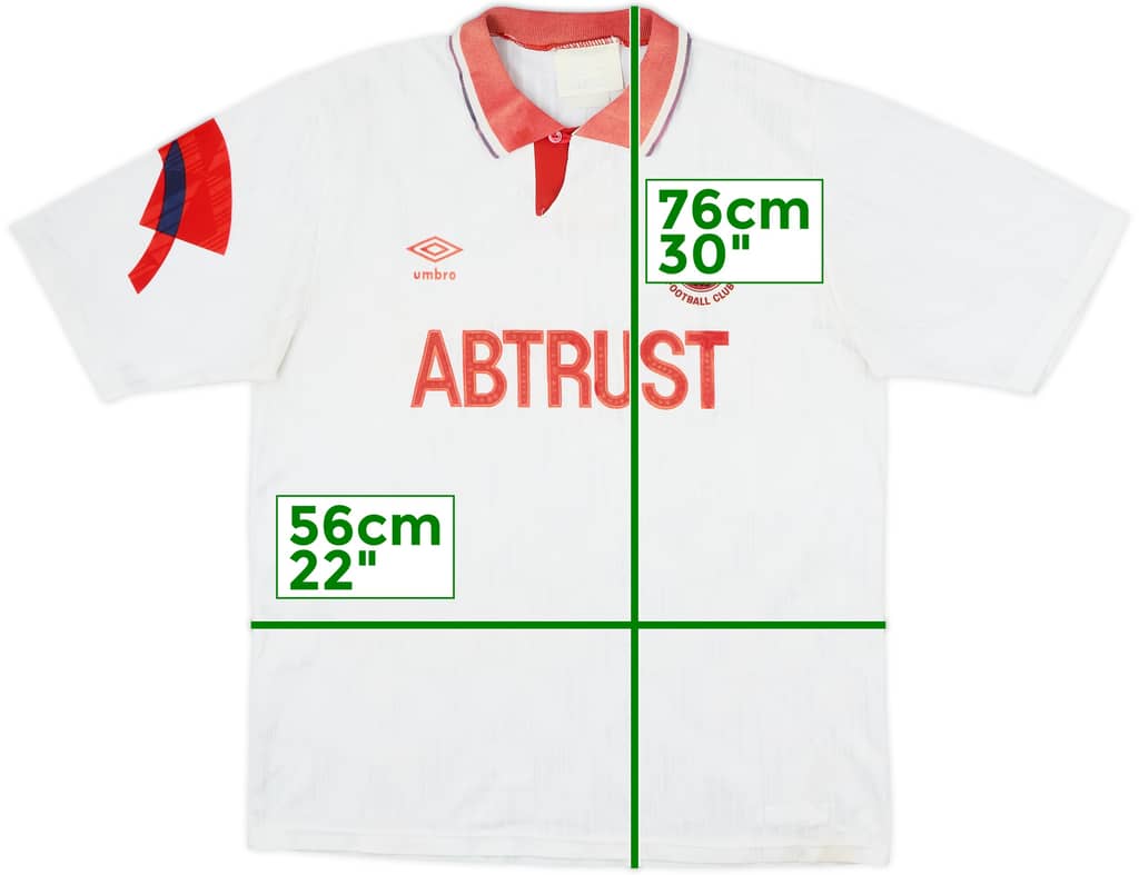 1990-91 Aberdeen Away Shirt - 6/10 - (L)