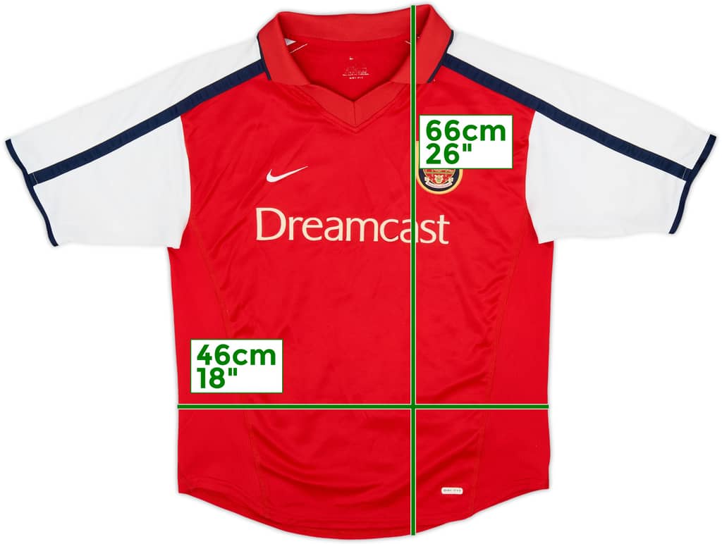 2000-02 Arsenal Home Shirt - 6/10 - (L.Boys)