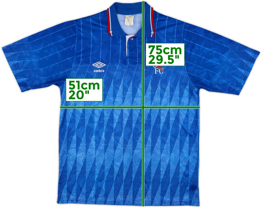 1989-91 Chelsea Home Shirt - 8/10 - (L)