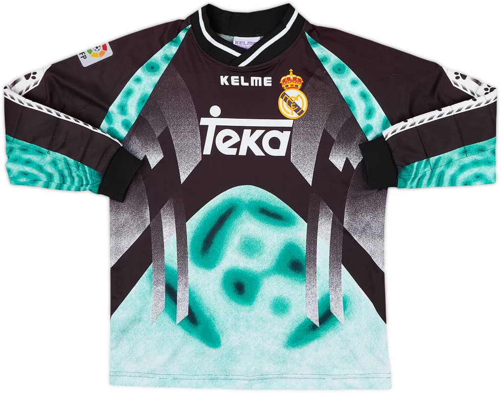 Camiseta de portero del Real Madrid 1996-97 - 8/10 - (Niños L)