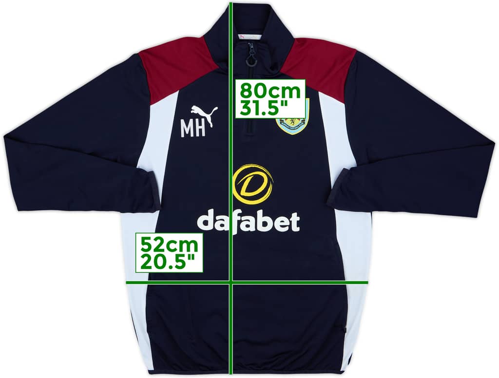 Top de entrenamiento con cremallera de 1/4 Puma de edición para el personal del Burnley 2016-17 MH - 7/10 - (L)