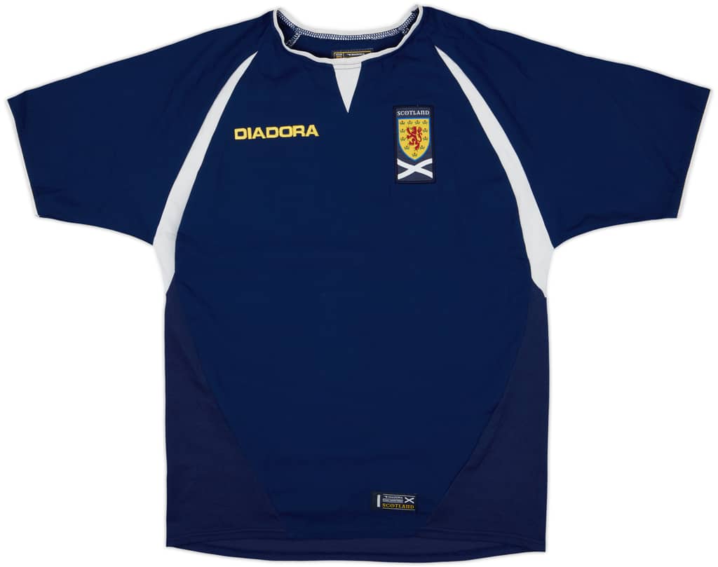 2003-05 Scotland Home Shirt - 7/10 - (L.Boys)