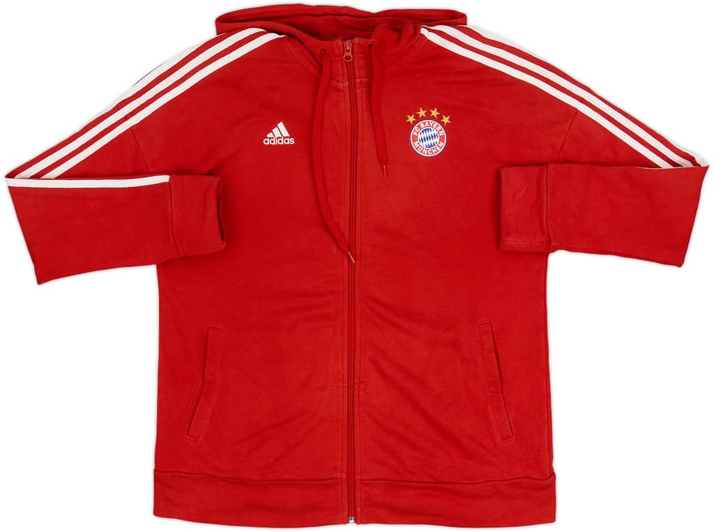 2017-18 Bayern Munich adidas Hooded Sweat Top - 7/10 - (L)