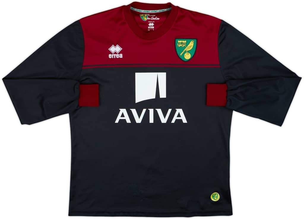 2014-15 Norwich City Errea Training Top - 7/10 - (S)
