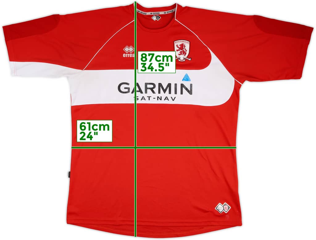 Camiseta de local del Middlesbrough 2008-09 - 5/10 - (5XL)