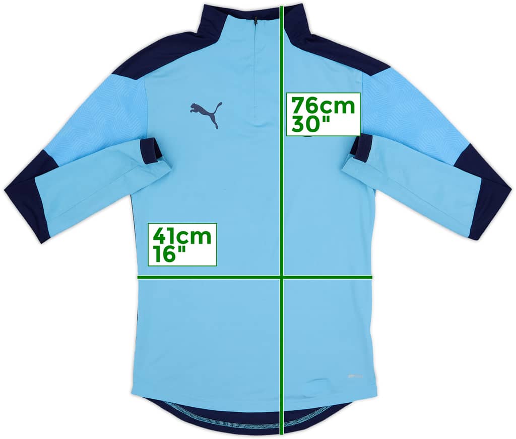 2019-20 Manchester City Puma 1/4 Zip Drill Top - 5/10 - (XS)