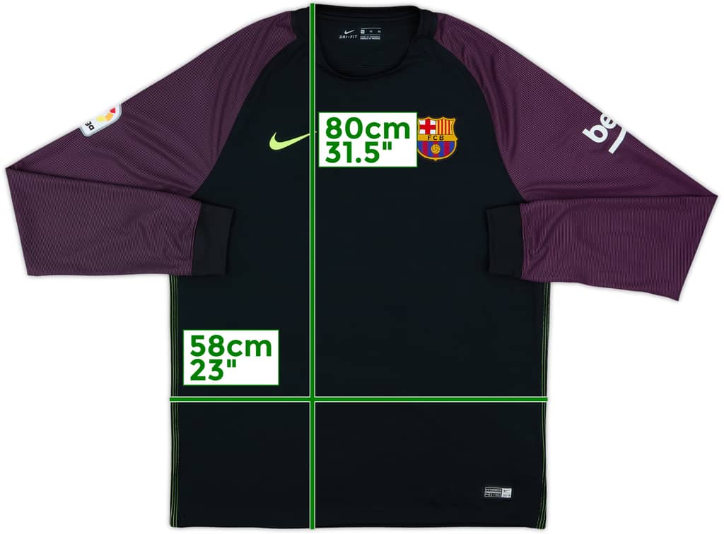 2016-17 Barcelona GK Shirt - 10/10 - (XL)